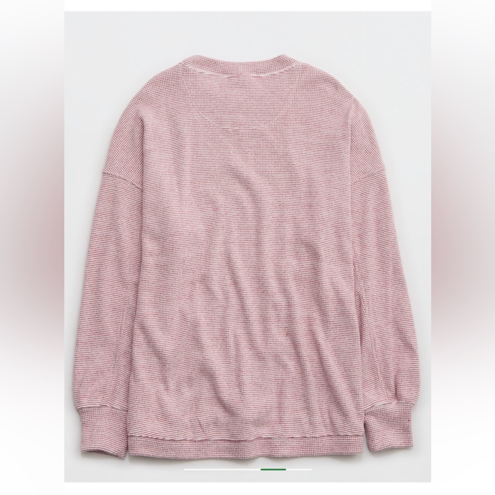 Aerie Getaway Waffle Sweatshirt🍒 - Picture 4 of 11